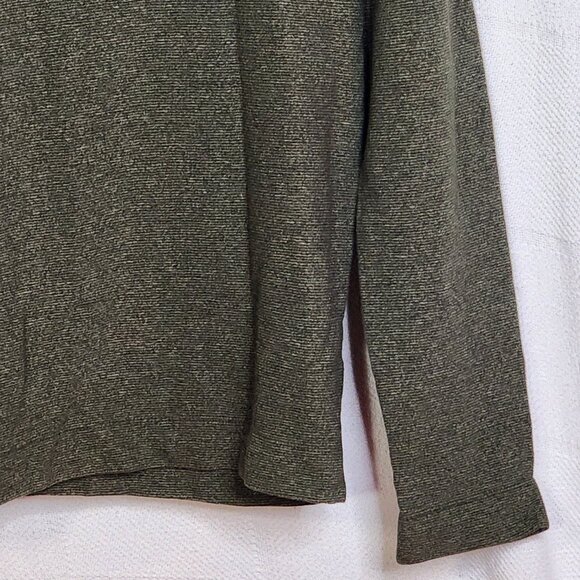 Van Heusen Green Black Pullon Cotton Reprocessed Poly LS Regular Fit Sweater SM - Picture 4 of 16